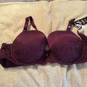 Torrid lightly lined T-shirt, bra, color, purple size 38C